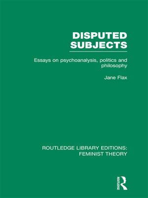 cover image of Disputed Subjects (RLE Feminist Theory)